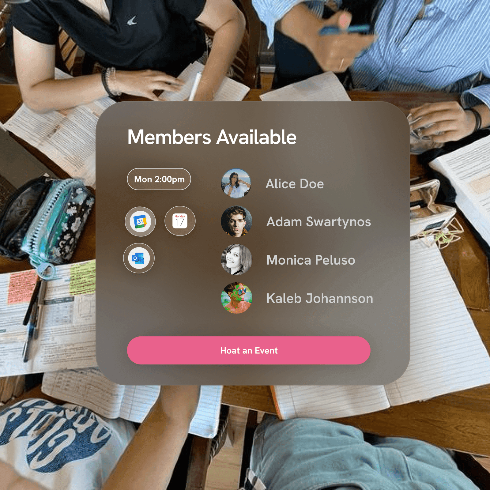 Calendar merging demo